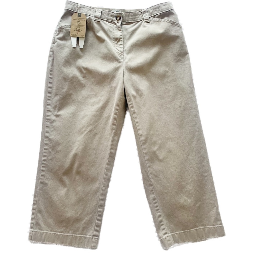 LL Bean Classic Fit Women’s Wrinkle Free Cropped Pants Size 12